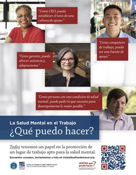 Thumbnail "Mental Health at Work: What Can I Do?" Poster (SPANISH)